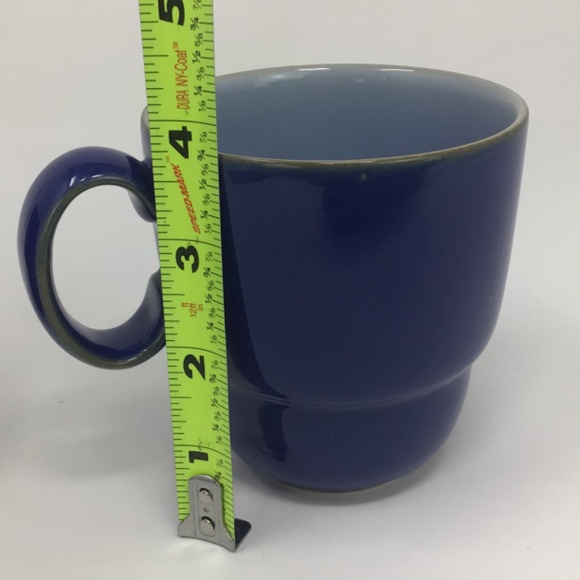 Denby Everyday Stackable Blue Coffee Mugs - Picture 3 of 10